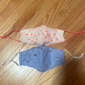 Lele Sadoughi set of two jeweled face masks